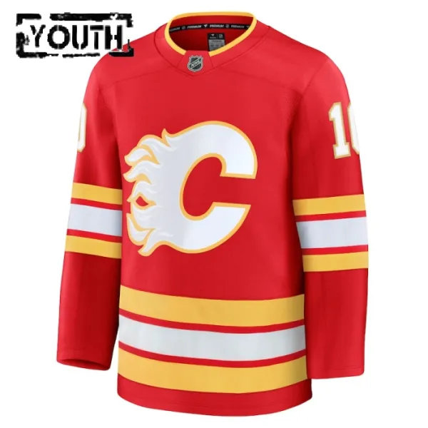 Fanatics Calgary Flames Jonathan Huberdeau 24/25 Home Premium Trikot - Kinder (Rot)