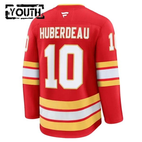 Fanatics Calgary Flames Jonathan Huberdeau 24/25 Home Premium Trikot - Kinder (Rot)