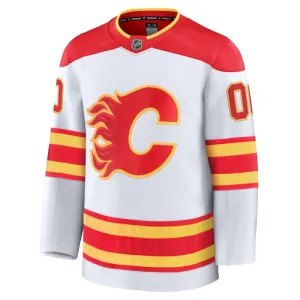 Fanatics Calgary Flames Personalisiert 24/25 Away Premium Trikot - Herren (Weiss)