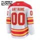 Fanatics Calgary Flames Personalisiert 24/25 Away Premium Trikot - Kinder (Weiss)