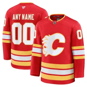 Fanatics Calgary Flames Personalisiert 24/25 Home Premium Trikot - Herren (Rot)