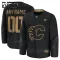 Fanatics Calgary Flames Personalisiert 24/25 Military Appreciation Practice Trikot - Kinder (Schwarz)