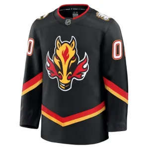 Fanatics Calgary Flames Personalisiert Alternate Premium Trikot - Herren (Schwarz)
