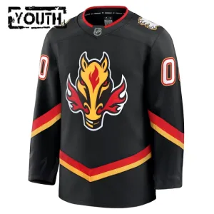 Fanatics Calgary Flames Personalisiert Alternate Premium Trikot - Kinder (Schwarz)
