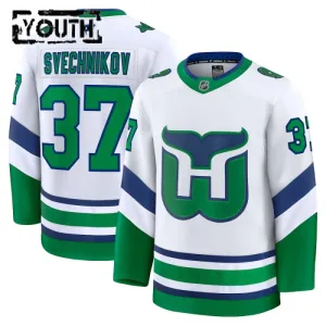 Fanatics Carolina Hurricanes Andrei Svechnikov 24/25 Alternate Premium Trikot - Kinder (Weiss) Fanatics Carolina Hurricanes Andrei Svechnikov 24/25 Alternate Premium Trikot - Kinder (Weiss)