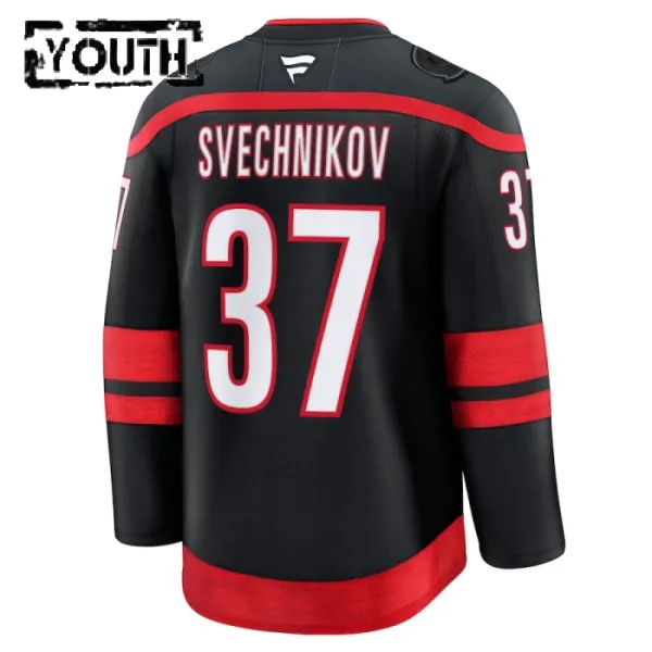 Fanatics Carolina Hurricanes Andrei Svechnikov 24/25 Home Premium Trikot - Kinder (Schwarz)