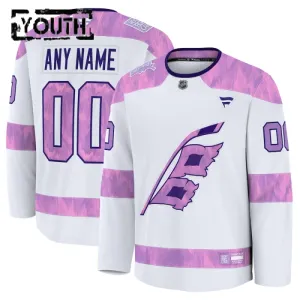 Fanatics Carolina Hurricanes Hockey Fights Cancer Personalisiert 24/25 Practice Trikot - Kinder (Weiss) Fanatics Carolina Hurricanes Hockey Fights Cancer Personalisiert 24/25 Practice Trikot - Kinder (Weiss)