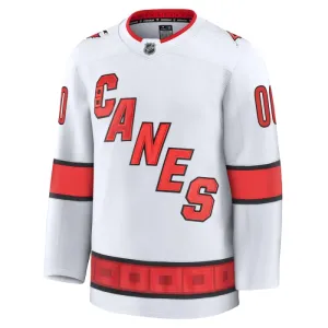 Fanatics Carolina Hurricanes Personalisiert 24/25 Away Premium Trikot - Herren (Weiss)