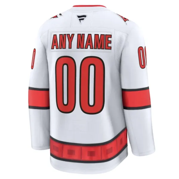 Fanatics Carolina Hurricanes Personalisiert 24/25 Away Premium Trikot - Herren (Weiss)