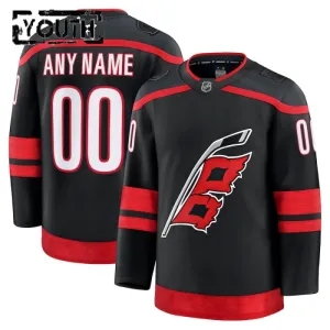 Fanatics Carolina Hurricanes Personalisiert 24/25 Home Premium Trikot - Kinder (Schwarz)