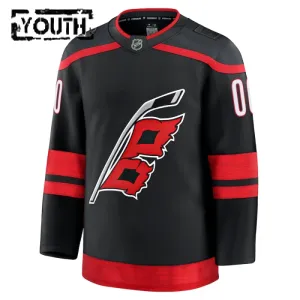 Fanatics Carolina Hurricanes Personalisiert 24/25 Home Premium Trikot - Kinder (Schwarz)