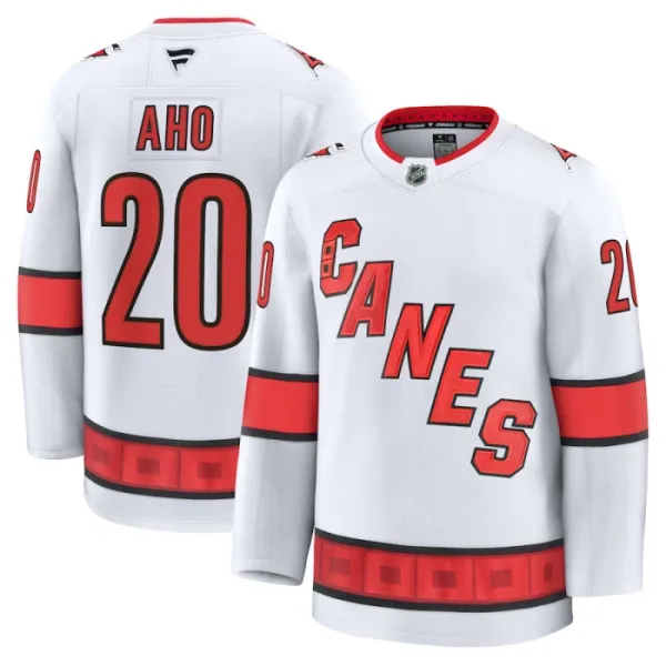 Fanatics Carolina Hurricanes Sebastian Aho 24/25 Away Premium Trikot - Herren (Weiss) Fanatics Carolina Hurricanes Sebastian Aho 24/25 Away Premium Trikot - Herren (Weiss)