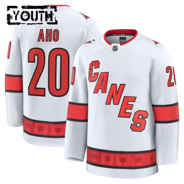 Fanatics Carolina Hurricanes Sebastian Aho 24/25 Away Premium Trikot - Kinder (Weiss) Fanatics Carolina Hurricanes Sebastian Aho 24/25 Away Premium Trikot - Kinder (Weiss)
