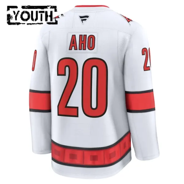 Fanatics Carolina Hurricanes Sebastian Aho 24/25 Away Premium Trikot - Kinder (Weiss)
