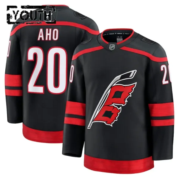 Fanatics Carolina Hurricanes Sebastian Aho 24/25 Home Premium Trikot - Kinder (Schwarz) Fanatics Carolina Hurricanes Sebastian Aho 24/25 Home Premium Trikot - Kinder (Schwarz)