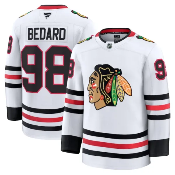 Fanatics Chicago Blackhawks Connor Bedard 24/25 Away Premium Trikot - Herren (Weiss) Fanatics Chicago Blackhawks Connor Bedard 24/25 Away Premium Trikot - Herren (Weiss)