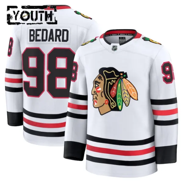 Fanatics Chicago Blackhawks Connor Bedard 24/25 Away Premium Trikot - Kinder (Weiss) Fanatics Chicago Blackhawks Connor Bedard 24/25 Away Premium Trikot - Kinder (Weiss)