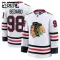 Fanatics Chicago Blackhawks Connor Bedard 24/25 Away Premium Trikot - Kinder (Weiss)