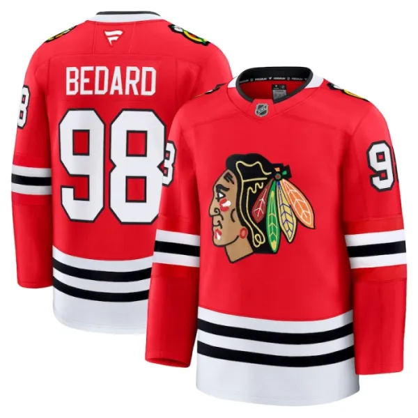 Fanatics Chicago Blackhawks Connor Bedard 24/25 Home Premium Trikot - Herren (Rot) Fanatics Chicago Blackhawks Connor Bedard 24/25 Home Premium Trikot - Herren (Rot)