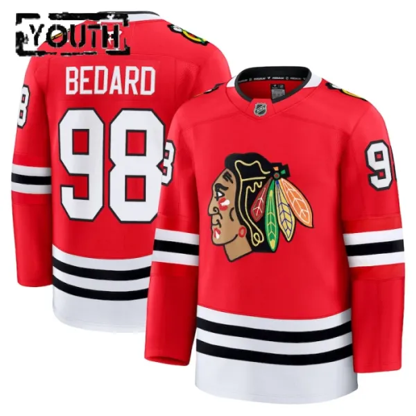 Fanatics Chicago Blackhawks Connor Bedard 24/25 Home Premium Trikot - Kinder (Rot) Fanatics Chicago Blackhawks Connor Bedard 24/25 Home Premium Trikot - Kinder (Rot)