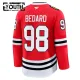 Fanatics Chicago Blackhawks Connor Bedard 24/25 Home Premium Trikot - Kinder (Rot)