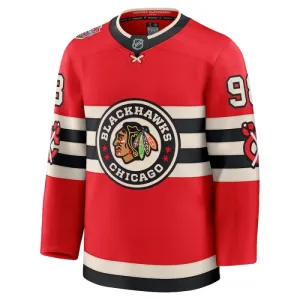 Fanatics Chicago Blackhawks Connor Bedard 24/25 Premium Winter Classic Trikot - Herren (Rot)