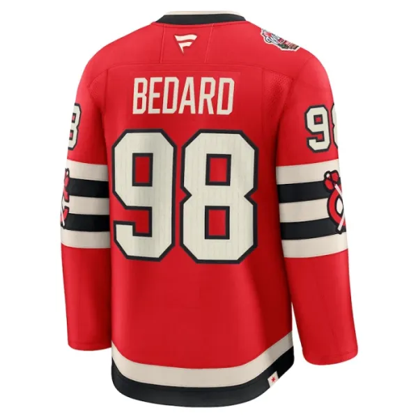 Fanatics Chicago Blackhawks Connor Bedard 24/25 Premium Winter Classic Trikot - Herren (Rot)