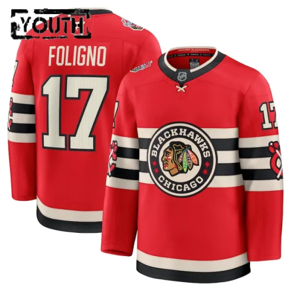 Fanatics Chicago Blackhawks Nick Foligno 24/25 Premium Winter Classic Trikot - Kinder (Rot) Fanatics Chicago Blackhawks Nick Foligno 24/25 Premium Winter Classic Trikot - Kinder (Rot)