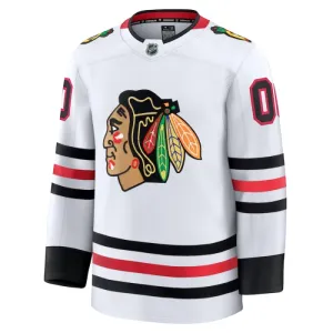 Fanatics Chicago Blackhawks Personalisiert 24/25 Away Premium Trikot - Herren (Weiss)
