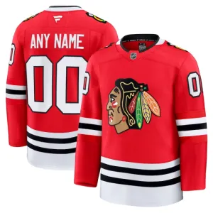 Fanatics Chicago Blackhawks Personalisiert 24/25 Home Premium Trikot - Herren (Rot)