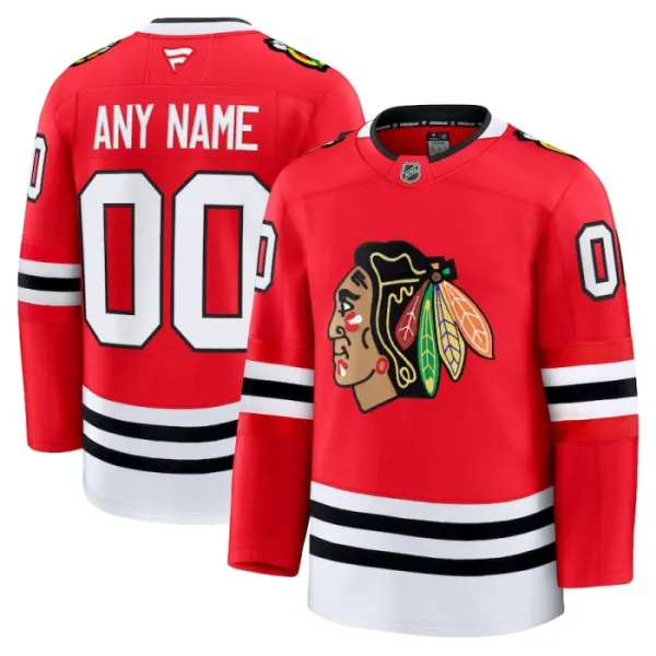 Fanatics Chicago Blackhawks Personalisiert 24/25 Home Premium Trikot - Herren (Rot) Fanatics Chicago Blackhawks Personalisiert 24/25 Home Premium Trikot - Herren (Rot)