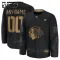 Fanatics Chicago Blackhawks Personalisiert 24/25 Military Appreciation Practice Trikot - Kinder (Schwarz)