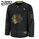 Fanatics Chicago Blackhawks Personalisiert 24/25 Military Appreciation Practice Trikot - Kinder (Schwarz)