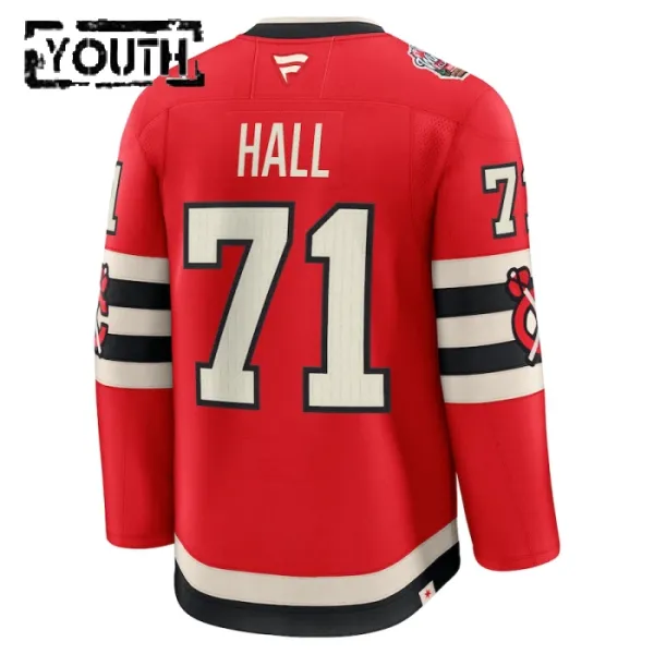 Fanatics Chicago Blackhawks Taylor Hall 24/25 Premium Winter Classic Trikot - Kinder (Rot)