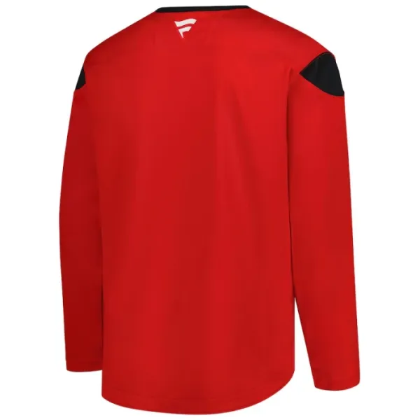 Fanatics Chicago Blackhawks Team Personalisiert 24/25 Practice Trikot - Herren (Rot)