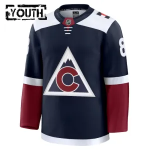 Fanatics Colorado Avalanche Cale Makar 24/25 Alternate Premium Trikot - Kinder (Navy)