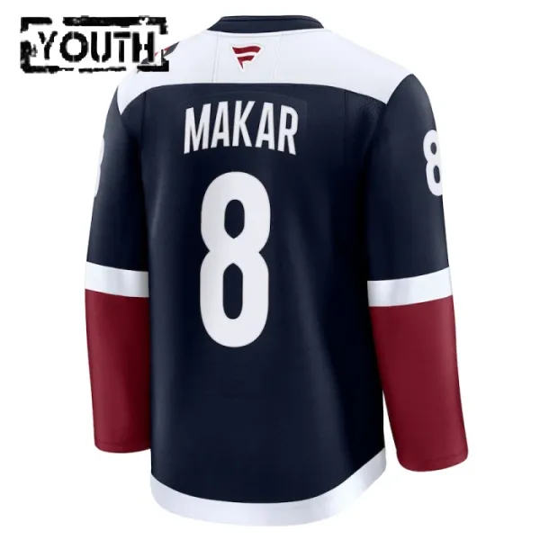 Fanatics Colorado Avalanche Cale Makar 24/25 Alternate Premium Trikot - Kinder (Navy)