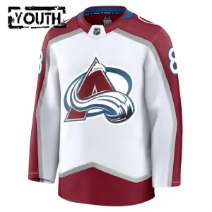 Fanatics Colorado Avalanche Cale Maker 24/25 Away Premium Trikot - Kinder (Weiss)