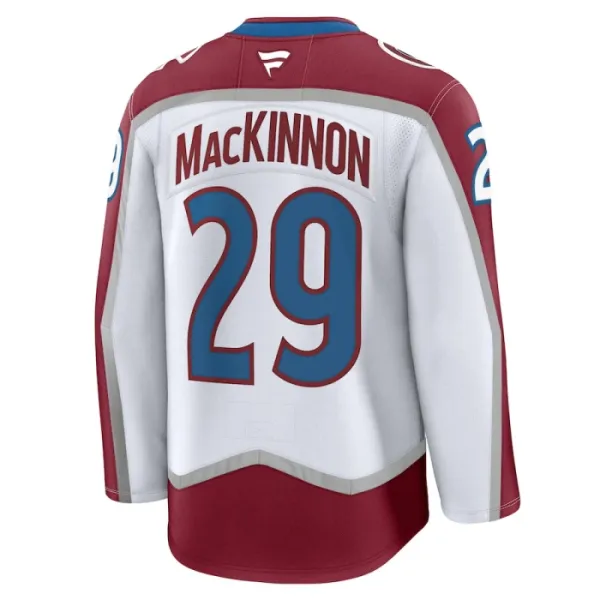 Fanatics Colorado Avalanche Nathan MacKinnon 24/25 Away Premium Trikot - Herren (Weiss)