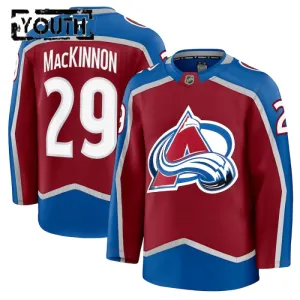Fanatics Colorado Avalanche Nathan MacKinnon 24/25 Home Premium Trikot - Kinder (Rot)