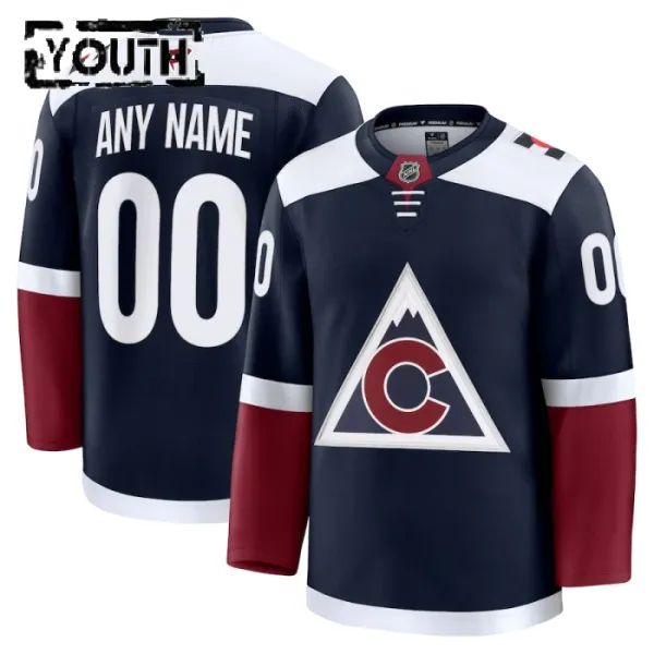Fanatics Colorado Avalanche Personalisiert 24/25 Alternate Premium Trikot - Kinder (Navy) Fanatics Colorado Avalanche Personalisiert 24/25 Alternate Premium Trikot - Kinder (Navy)