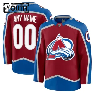 Fanatics Colorado Avalanche Personalisiert 24/25 Home Premium Trikot - Kinder (Rot)