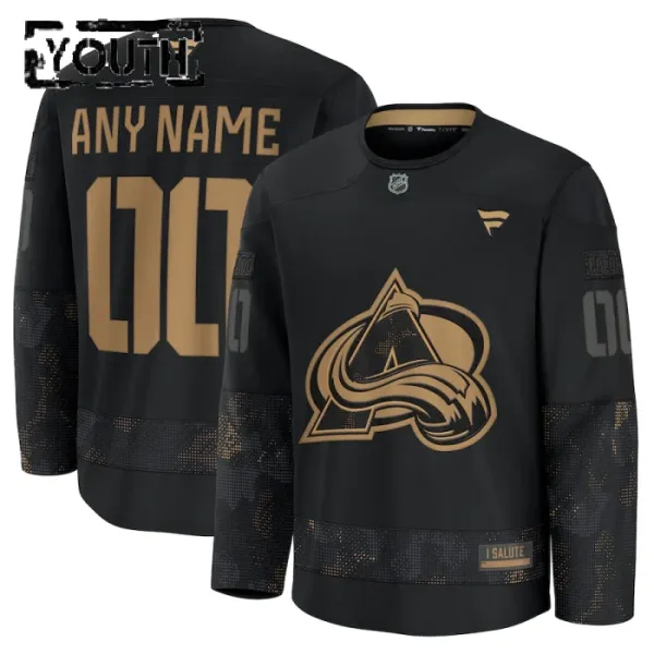 Fanatics Colorado Avalanche Personalisiert 24/25 Military Appreciation Practice Trikot - Kinder (Schwarz) Fanatics Colorado Avalanche Personalisiert 24/25 Military Appreciation Practice Trikot - Kinder (Schwarz)