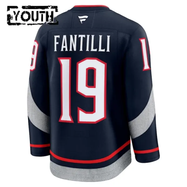 Fanatics Columbus Blue Jackets Adam Fantilli 24/25 Premium Stadium Series Trikot - Kinder (Navy)