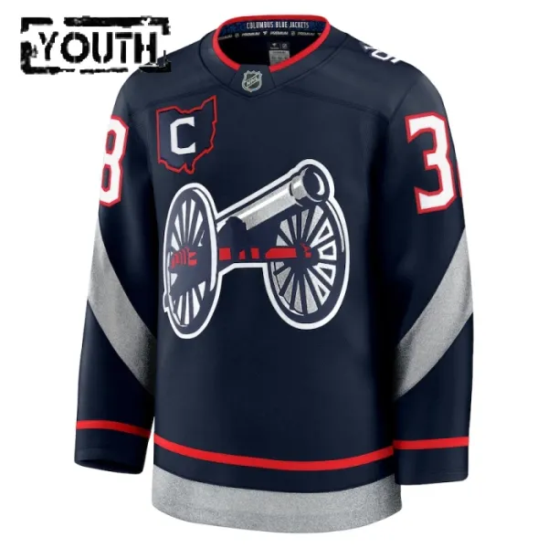 Fanatics Columbus Blue Jackets Boone Jenner 24/25 Premium Stadium Series Trikot - Kinder (Navy)