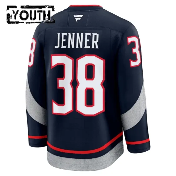 Fanatics Columbus Blue Jackets Boone Jenner 24/25 Premium Stadium Series Trikot - Kinder (Navy)