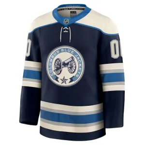 Fanatics Columbus Blue Jackets Personalisiert 24/25 Alternate Premium Trikot - Herren (Navy)
