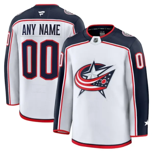 Fanatics Columbus Blue Jackets Personalisiert 24/25 Away Premium Trikot - Herren (Weiss) Fanatics Columbus Blue Jackets Personalisiert 24/25 Away Premium Trikot - Herren (Weiss)