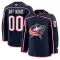 Fanatics Columbus Blue Jackets Personalisiert 24/25 Home Premium Trikot - Herren (Navy)