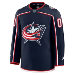 Fanatics Columbus Blue Jackets Personalisiert 24/25 Home Premium Trikot - Herren (Navy)
